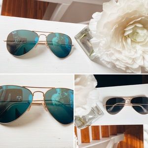 Ray Ban Aviators, Blue tint